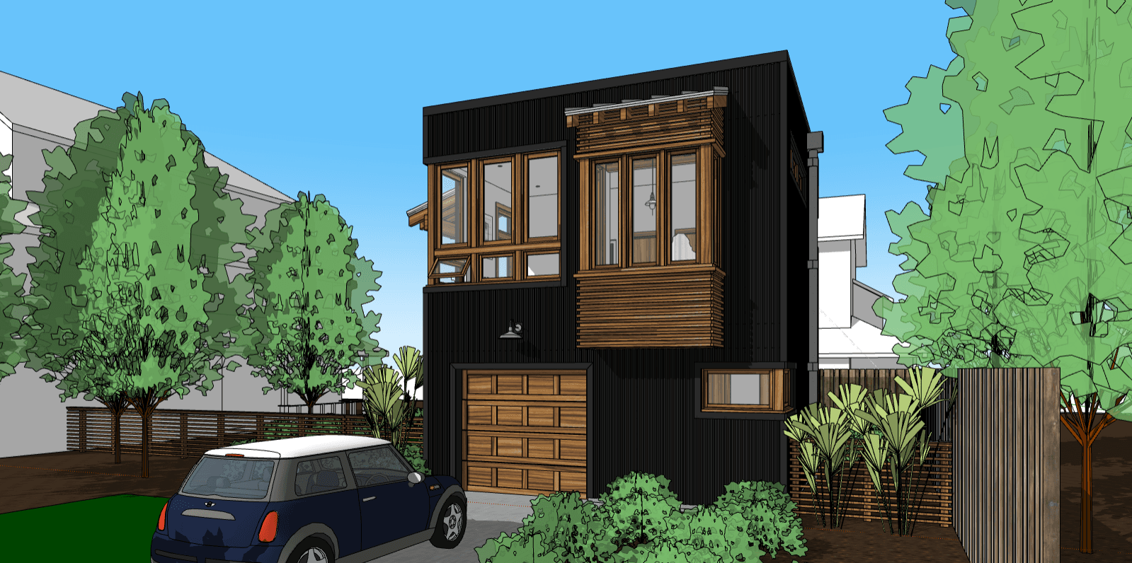 Source 3D model for Exterior · Front · 47 sec