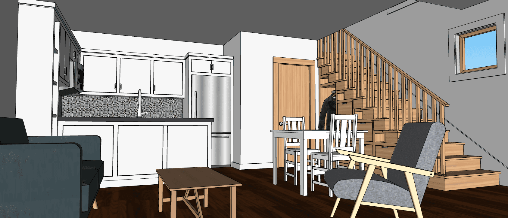 Source 3D model for Living room · Warm · 49 sec