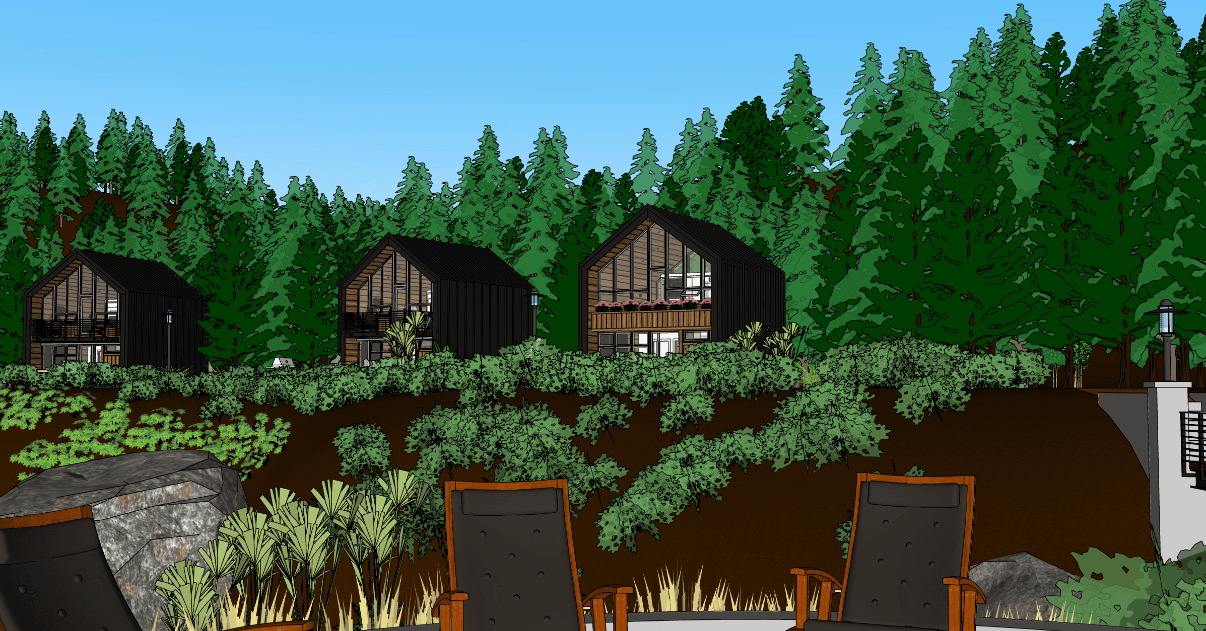 Source 3D model for Cabin · Twilight · 47 sec