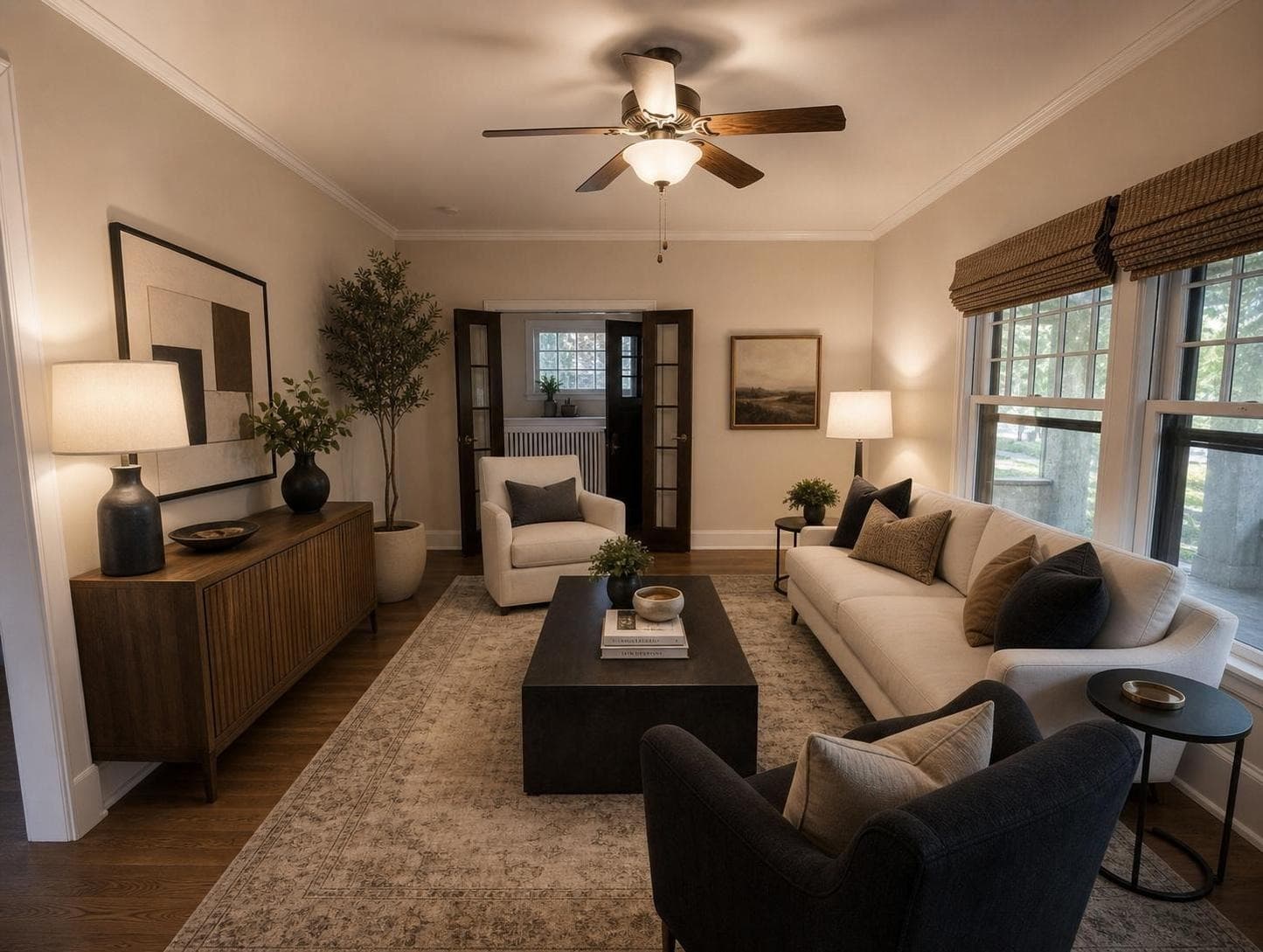 Second furnished living room concept generated by Airender